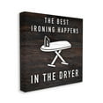 thumbnail image 3 of Stupell Industries Ironing Dryer Laundry Quote Text Grain Pattern Canvas Wall Art, 30 x 30, Design by Marcus Prime, 3 of 5