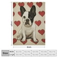 thumbnail image 4 of COMIO French Bulldog Blanket Super Soft Warm French Bulldog Throw Blanket Cozy Fluffy Dog Lightweight Flannel Gifts Blankets for Kids Adults Pets, 4 of 6