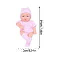 thumbnail image 3 of Qonioi Realistic Newborn Baby Doll, 7.48 Inch Vinyl Doll with Clothing Set, Soft Reborn Figure, Lifelike Infant Model, 3 of 7