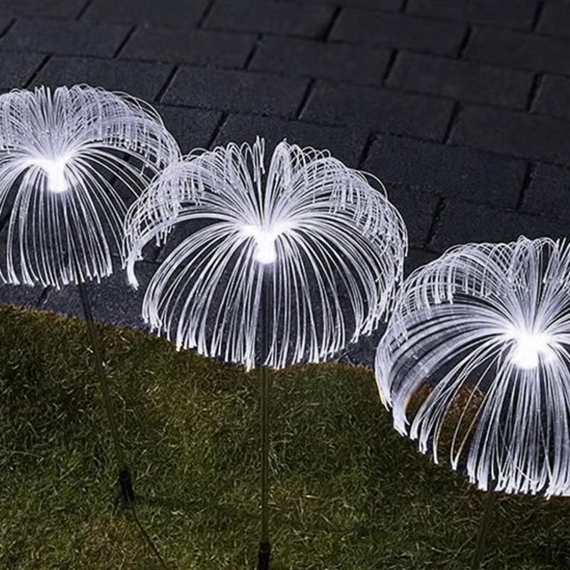 Luces LED solares de medusas para jardín, luz Solar para exteriores, decoración de césped, impermeable, energía Solar, pasarela, decoración de Patio, lámpara de flores