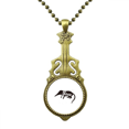 thumbnail image 1 of Musarañas blanco y negro animal Collar Guitarra Antigua Joyería Música Colgantes Unbranded M, 1 of 3