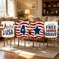 thumbnail image 7 of Memorial Day Saving!4th of July Decorations, Independence Day Chair Covers Set Of 4 Memorial Day 4th Of July Decorations For Home Kitchen Dining Party Holiday Decor, 7 of 7