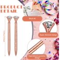 thumbnail image 7 of WSNIJFU 12Pcs Thanks Diamond Ballpoint Pens Rhinestones Black Ink Pens Bling Metal Gel Ink Pen Thanks Present for Event Party Employee Appreciation Home Office Stationery, 7 of 7