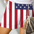 thumbnail image 4 of Charmgo Womens Shorts Clearance, Women's Casual Independence Day Printed Loose Stretchy Elastic Drawstring Shorts with Pocket, Biker Shorts, Women Shorts for Women Black XL, 4 of 6