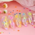 thumbnail image 3 of SZBAOAN Color Fluorescent Circle Nail Glitter,Sparkly Glitter Flakes Shiny Nail Glitter,DIY Makeup Face Body Nails Resin Arts & Crafts,Resin,Tumblers,Bath Bombs - Multi-Size Circle Shape, 3 of 6