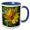 Blue/White, variant on 3drose, Jerusalem Artichoke Sunflower, 11oz Mug