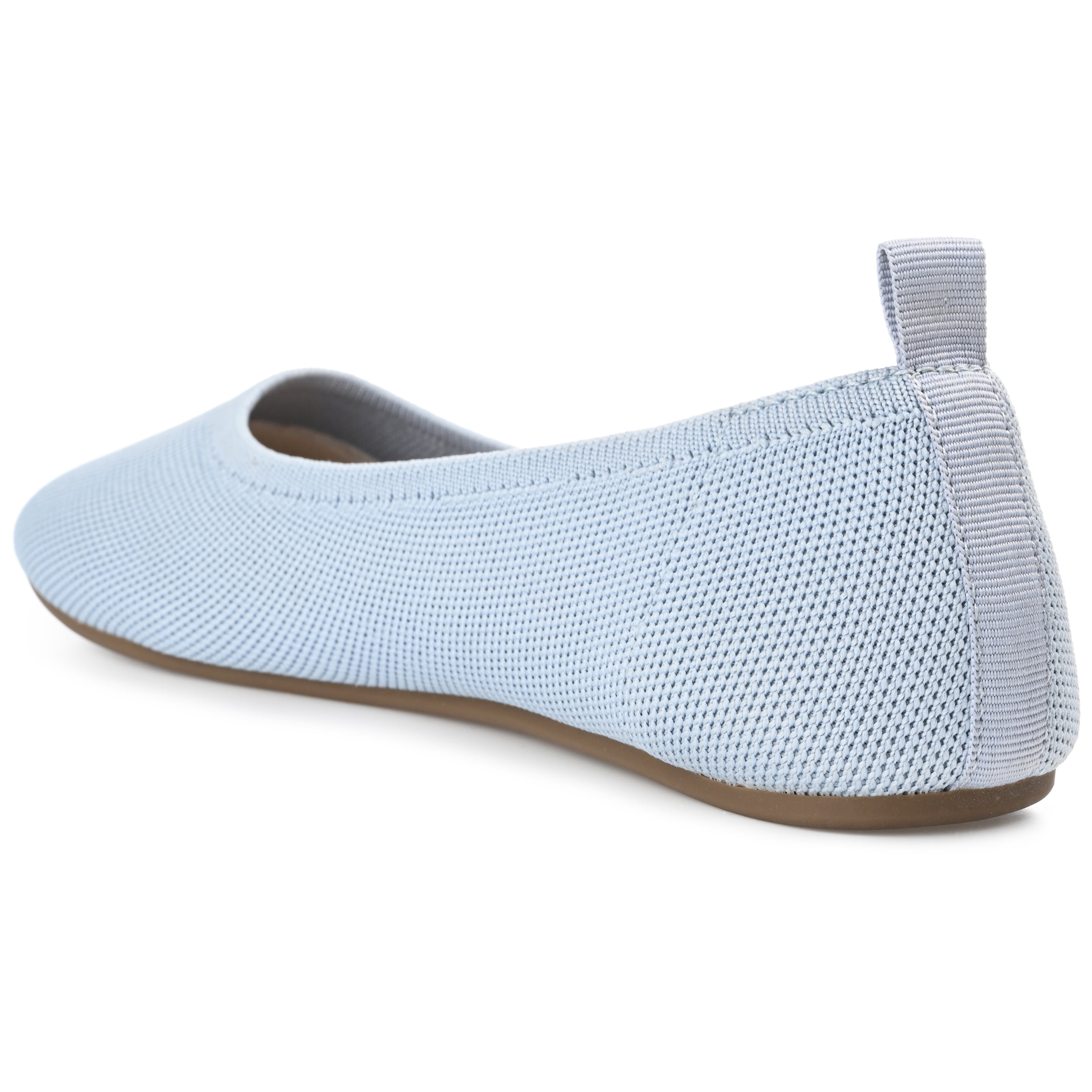 Journee Womens Jersie Knit Foldable Round Toe Slip On Dress Flats, Widths Available