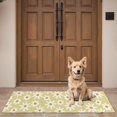thumbnail image 4 of Beige Daisy Flower White Blooms Pattern Door Rugs,Washable Non Slip Door Mats Indoor,Decorative Door Mats,Entry Mat Indoor for Entrance,Bedroom,Kitchen,Bathroom,16"x47", 4 of 6