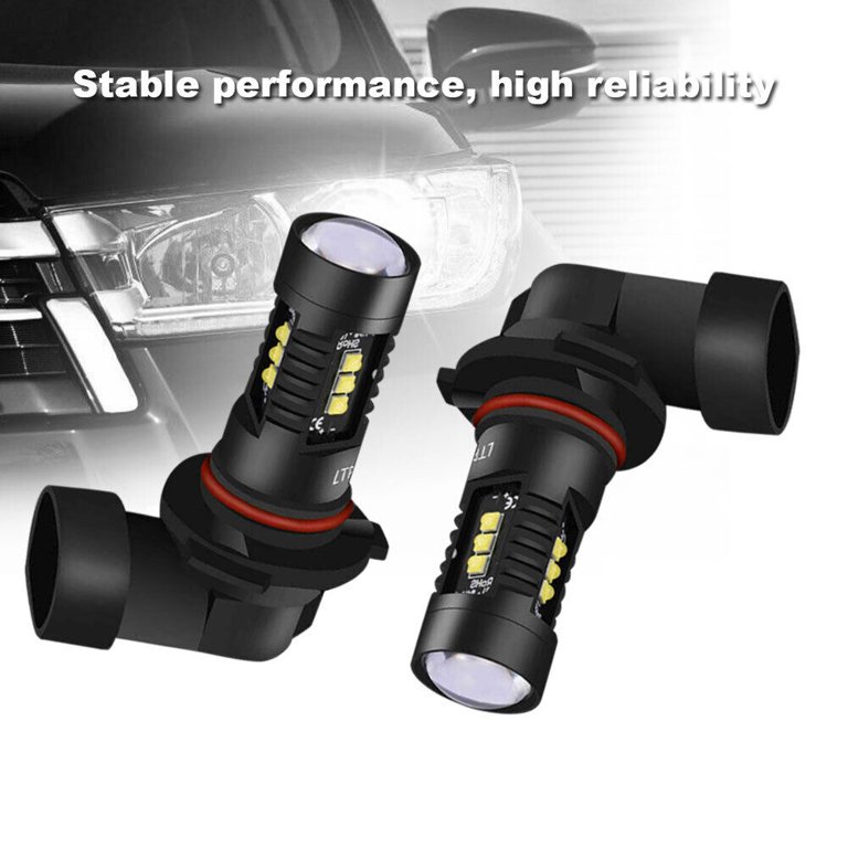 4-Side 9145 H10 LED Fog Light Bulbs – 6000K White, 9005 Headlight Kit, 2-Pack