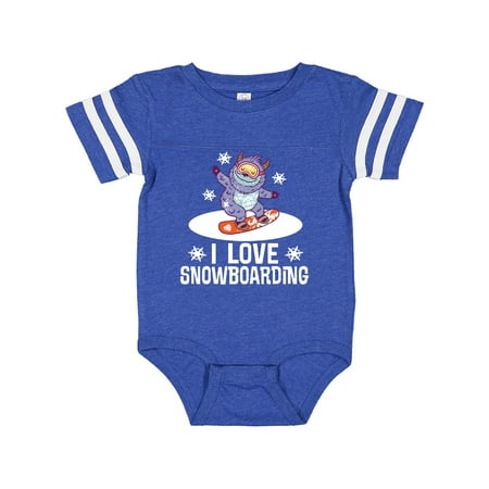 

Inktastic I Love Snowboarding Gift Gift Baby Boy or Baby Girl Bodysuit