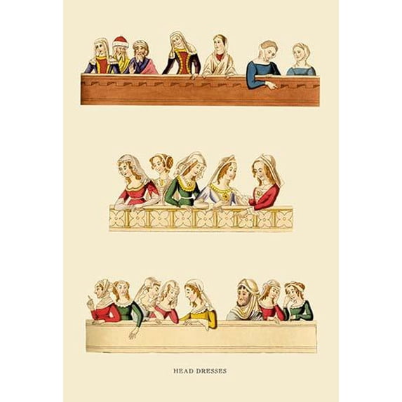 Headresses-Fine Art Canvas Print (20" x 30")