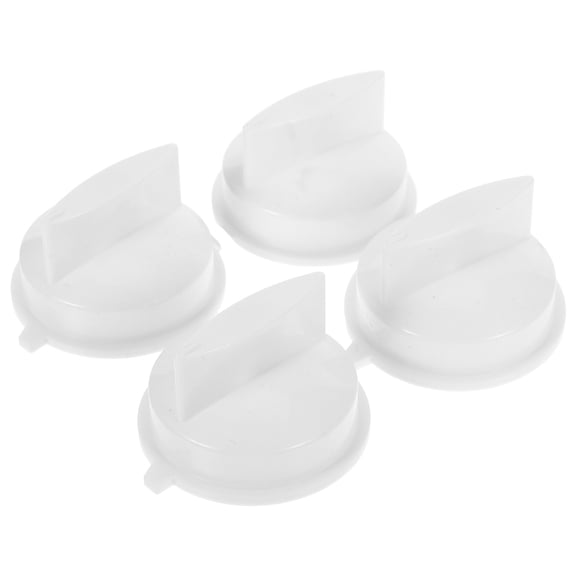 unbranded 4 Pcs Mechanical Timer Switch Lamp Replacement Turn Knob White