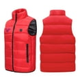 thumbnail image 4 of SELONE Heated Vests for Men Women 1 Control 4 Heating Zones Fleece Jacket Sleeveless Soild Casual Coat Plus Size, 4 of 7