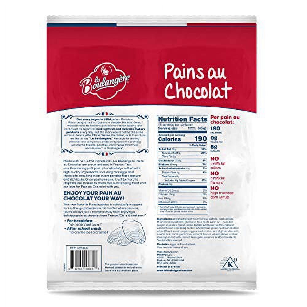 Pain au chocolat 16% beurre 75 G - Réseau Krill