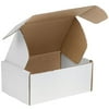 White Literature Mailing Boxes, 12 1/8 X 9 1/4 X 5 Inches, Pack Of 50, Crush-Proof, For Shipping, Mailing And Storing
