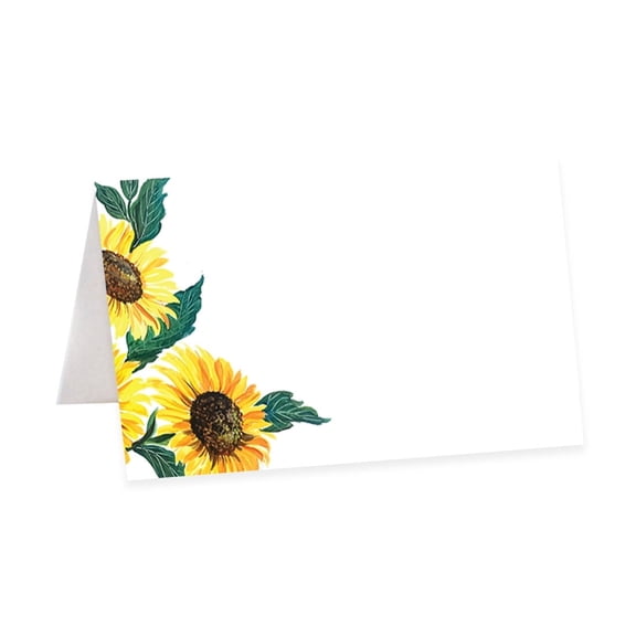 Koyal Wholesale Table Place Cards Rustic Sunflower Wedding Seating Name 56 Pack