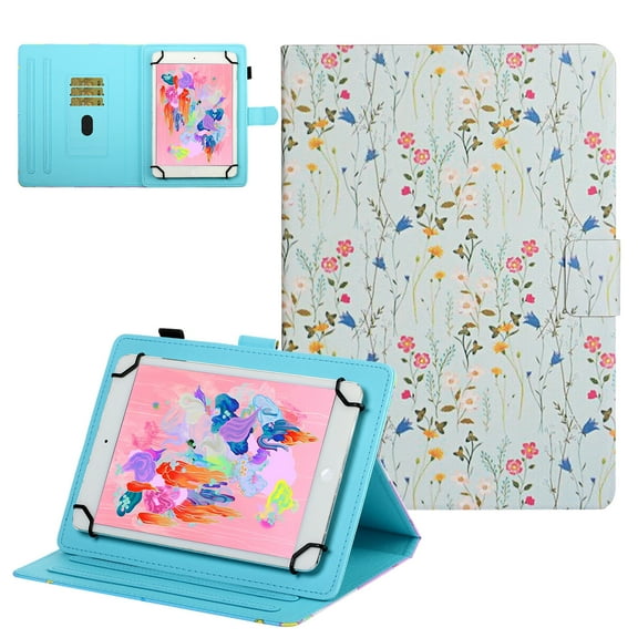 Universal Thin Case for iPad Mini 7.9" /iPad Mini 8.3" /Onn. 8" Tablet /Samsung Galaxy Tab A E 8.0" /Tab A 8.4" /Lenovo Tab M8 8" Tablet/ Gateway 8" Tablet/ VANKYO MatrixPad S8 8 Inch (A Floral)