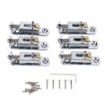 thumbnail image 4 of Electric Guitar Split Bridge Saddle Roller Ball String Plate Metal Tailpiece Accessories Silver, 4 of 12
