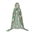 thumbnail image 7 of Honeii Mushrooms And Rainbows Print Poncho Cape, Cloak Coat, Snuggly Hooded Wearable Blanket, Hooded Cape For Teenagers,Halloween Costumes-Large, 7 of 7