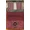 Burgundy, variant on Set of 2 Grommet Top Faux Silk Curtain Panels, 84" Long, Rust