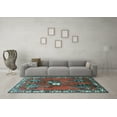 thumbnail image 3 of Ahgly Company Indoor Round Persian Light Blue Traditional Area Rugs, 8' Round, 3 of 4