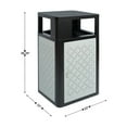 thumbnail image 5 of Flash Furniture Brooks Steel Indoor-Outdoor Trash Can with Locking Access Door 31.4 Gallon, 5 of 14