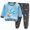 Little Blue, variant on Fall Outfits Child Spring Printing Pants Long Sleeve Round Neck Blouses Sets