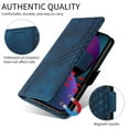 thumbnail image 6 of Designed for Samsung Galaxy A16 5G/4G Case Wallet, Flip Folio Cover with Embossed PU Leather Stand Credit Card Holders Slots Wrist Strap Full Body Protection Phone Case for A16 5G/4G - Blue, 6 of 10