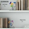 thumbnail image 2 of GLOWNEON Abstract Face Metal Bookend, Book Holder for Shelves Decor, Gift for Art & Fashion Lovers, 2 of 4