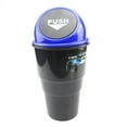 thumbnail image 2 of Walbest Car Trash Can with Lid, Mini Cute Car Trash Can Storage Box Bin with Spring Cover, Blue, 2 of 7