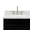 thumbnail image 4 of Ariel Hamlet 61 In. Double Rectangle Sink Vanity With 1.5 In. Carrara White Countertop In Black, 4 of 11