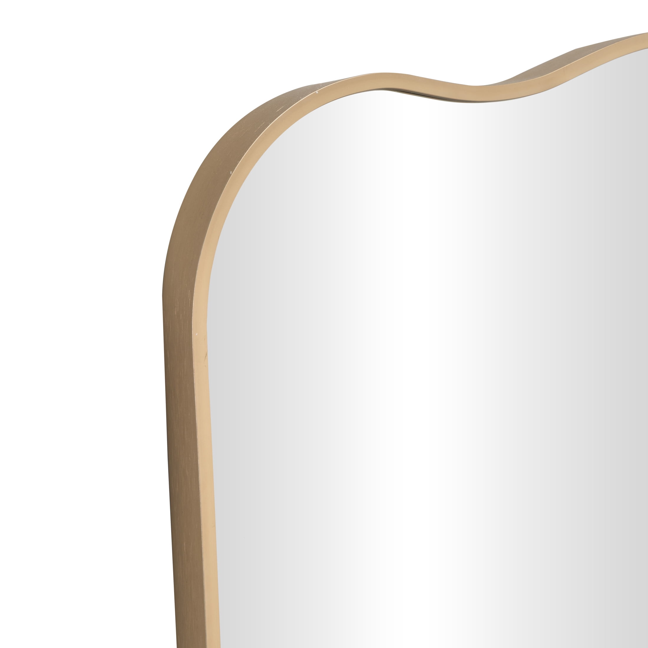 DecMode 24" x 36" Gold Wall Mirror with Thin Frame