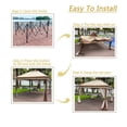 thumbnail image 4 of Al aire libre 11x 11Ft Pop Up Gazebo Canopy con red de cremallera extraíble, carpa de evento superior suave de 2 niveles, 4 of 5