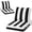 Black White Striped, variant on Crestlive Sunbrella 5.5" Outdoor Cushion for Patio Furniture, 24 x 24, Waterproof and Fade-Resistant Deep Seat Cushions for Chair, Wicker Sofa and Couch, Antique Beige