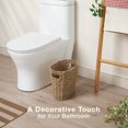 thumbnail image 2 of Cubo de basura de mimbre 84ECO ovalado con hierba marina de 3 litros para baño, paquete de 2, 2 of 6