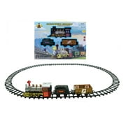 Express Train Set with Tracks Toy - Battery Operated Classic Train Building Kit