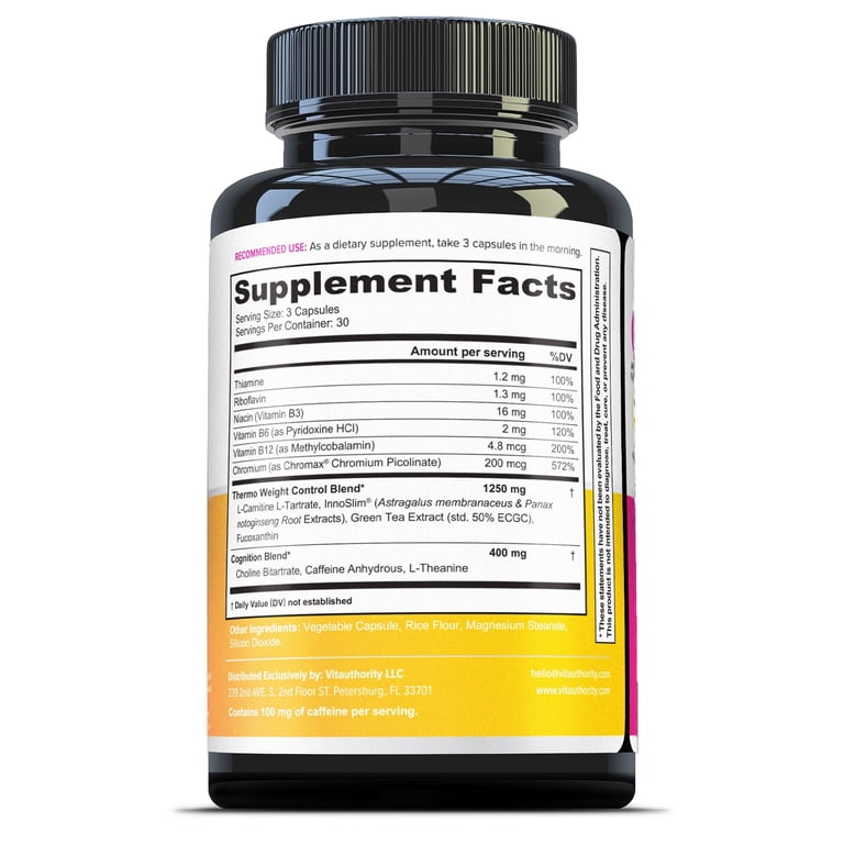 Vitauthority Melt Thermogenic Supplement, 90 Ct, Green Tea