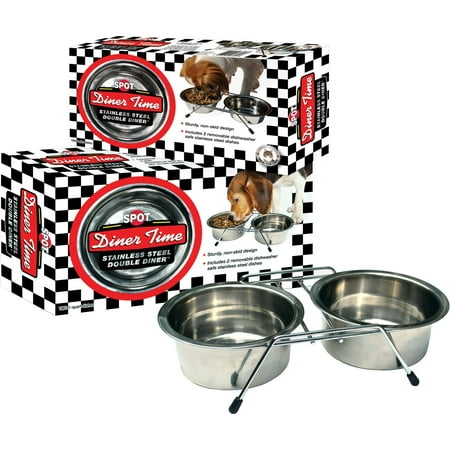 ETHICAL SS DISHES STAINLESS STEEL DOUBLE DINER 1 QUART STAINLESS STEEL