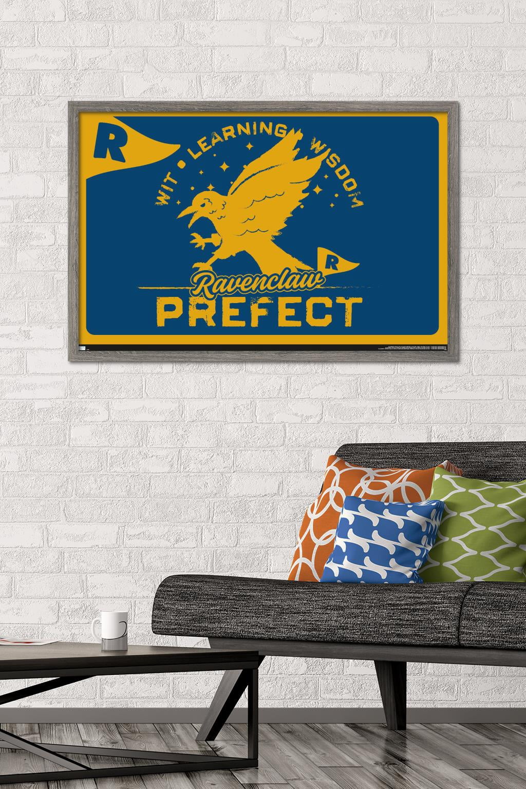 The Wizarding World: Harry Potter - Ravenclaw Clubhouse Crest Wall Poster, 22.375" x 34" Framed