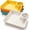 1set, variant on 4 Pack 8 Inch Divided Serving Plates with Built-In Dipping Cup, Food-Grade PP Plastic Chip and Dip Plates