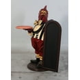 thumbnail image 3 of Large Rooster Butler Statue, 3 of 7
