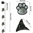 thumbnail image 7 of 4 solar dog animal paw print Lights garden statue lantern LED path 3" light lamp, 7 of 7