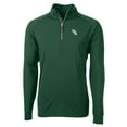 thumbnail image 2 of Men's Cutter & Buck Kelly Green North Texas Mean Green Adapt Eco Knit Stretch Recycled Quarter-Zip Pullover Top, 2 of 3