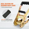 thumbnail image 2 of VEVOR 4 Pack Ratchet Tie Down Straps 11128 lbs 2" x 8' Heavy Duty Double J Hook, 2 of 9