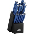 thumbnail image 1 of Juego de bloques de cuchillos para cubiertos Oster Langmore, 15 piezas, acero inoxidable, 1 of 7