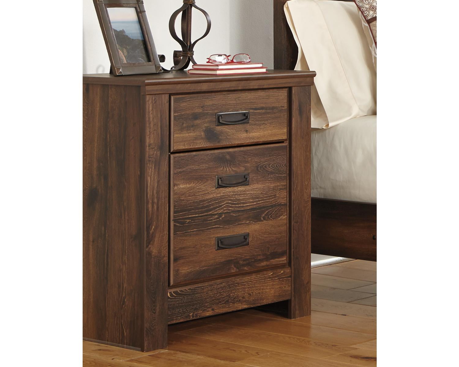 Signature Design by Ashley Quinden Dark Brown Nightstand