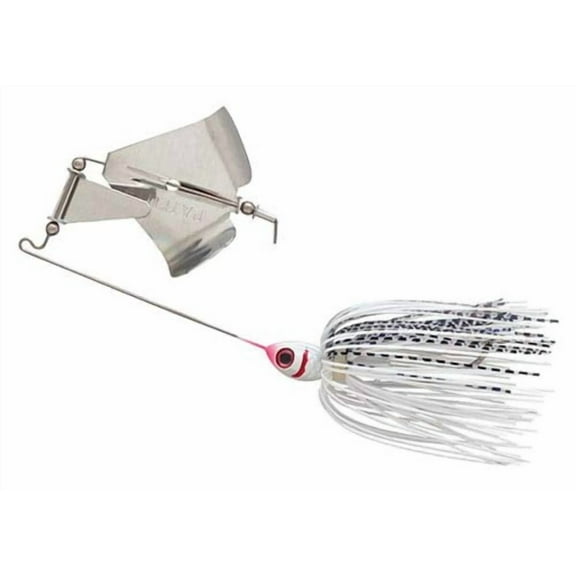 BOOYAH Buzz Fishing Lure Buzzbait One Blade Pearl White S w White Shad 1/4 oz