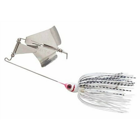 BOOYAH Buzz Fishing Lure Buzzbait One Blade Pearl White S w White Shad 1/4 oz