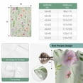 thumbnail image 6 of Pink Spring Floral Tie Up Curtains for Windows, Adjustable Balloon Window Shades, Farmhouse Flowers Sage Green Leaves Kitchen Window Treatments Adjustable Roll Up Curtain for Basement/Nursery 52"x45", 6 of 8
