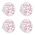 thumbnail image 1 of 4 Pcs Spring Blossom Watercolor Knobs for Kitchen Cabinet Cupboard Dresser Bookcase Drawer Pulls Handles Round Home Decor, 1 of 5